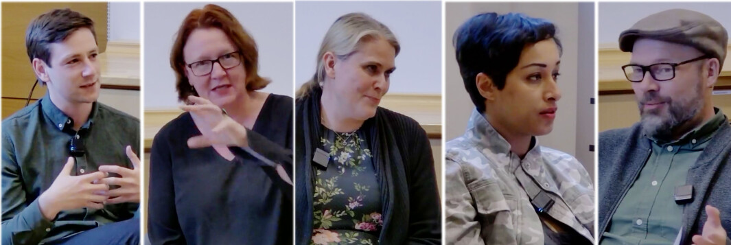 Andreas Skjalg Unneland , Bjørg Sandkjær (SP), Siri Gåsemyr Stålesen (Ap), Sofia Rana (R) og Rasmus Reinvang (MDG) diskuterte bolipolitikk med fokus på leiemarkedet hos Leieboerforeningen denne uka. Andreas Skjalg Unneland , Bjørg Sandkjær (SP), Siri Gåsemyr Stålesen (Ap), Sofia Rana (R) og Rasmus Reinvang (MDG) diskuterte bolipolitikk med fokus på leiemarkedet hos Leieboerforeningen denne uka.