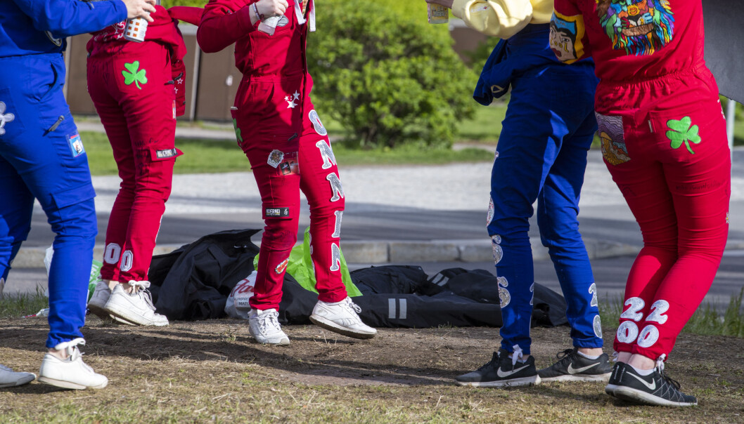 Det er stort utbrudd blant årets russ. Flest er smittet på Oslos vestkant. Illustrasjonsfoto: Terje Pedersen / NTB Det er stort utbrudd blant årets russ. Flest er smittet på Oslos vestkant. Illustrasjonsfoto: Terje Pedersen / NTB