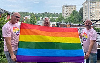 Forbannet på hærverk og flaggtyveri: Heiste Pride-flagg i hagen til Oslo Ap-leder Frode Jacobsen på Bøler