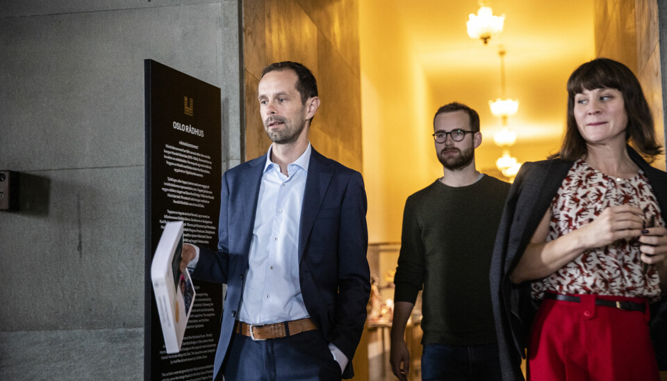 Hallstein Bjercke (tv), Venstres gruppeleder i Oslo bystyre, åpner for å overta for Rødt som byrådets samarbeidsparti.