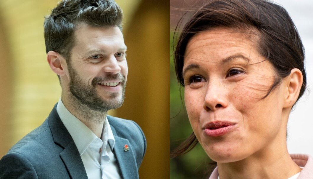 Både Bjørnar Moxnes og Lan Marie Berg ligger rundt ni prosent på den siste meningsmålingen til VG. Både Bjørnar Moxnes og Lan Marie Berg ligger rundt ni prosent på den siste meningsmålingen til VG.