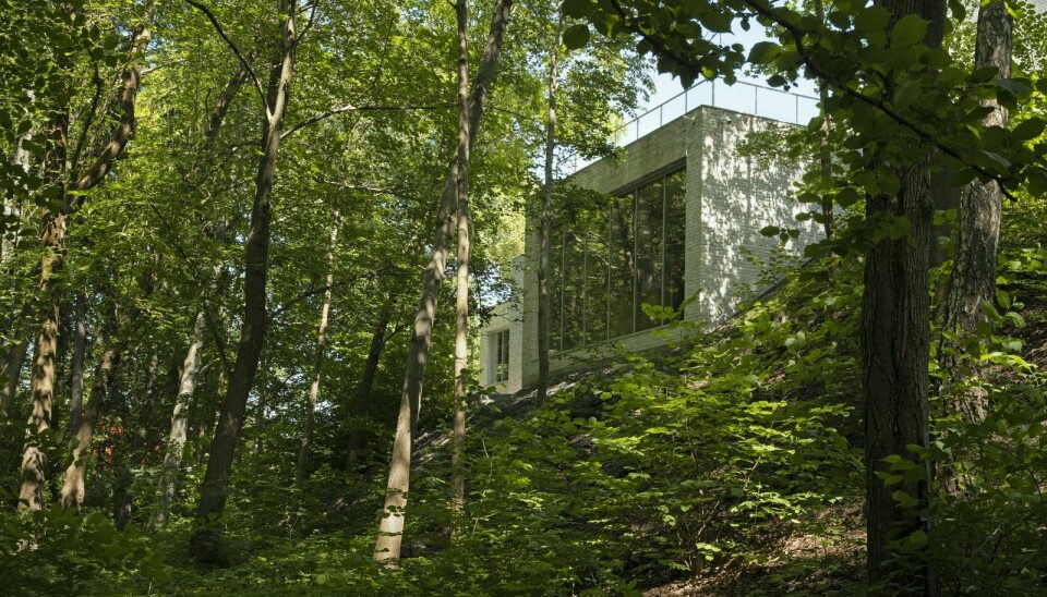 Arkitektene i Transborder Studio har prosjektert og tegnet tilbygget, som er plassert nordvest ut mot skogen på eiendommen til Villa Grande.