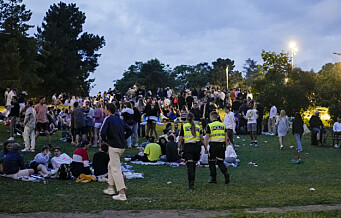 Mange folk samlet seg nok en gang i byens parker natt til søndag, men uten store problemer