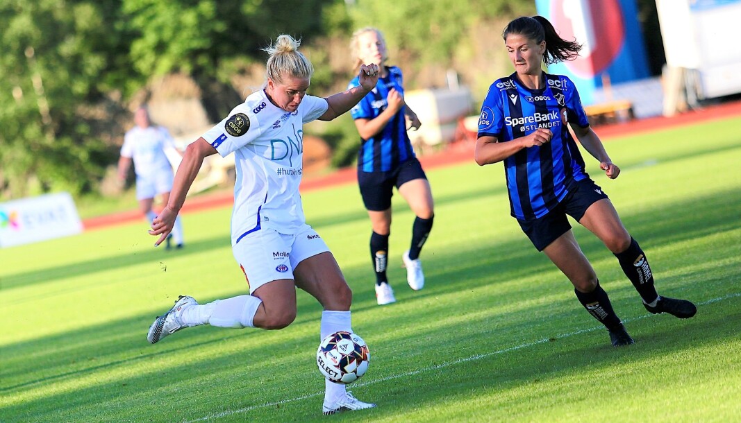 Elise Thorsnes scoret hattrick da Vålerenga-damene tok seg enkelt videre i cupen onsdag kveld. Elise Thorsnes scoret hattrick da Vålerenga-damene tok seg enkelt videre i cupen onsdag kveld.