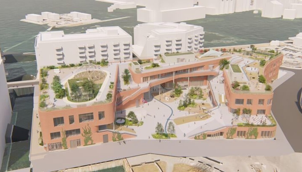 Slik vil den nye skolen i Bjørvika bli seende ut når den står ferdig forhåpentligvis til skolestart i 2025. Slik vil den nye skolen i Bjørvika bli seende ut når den står ferdig forhåpentligvis til skolestart i 2025.
