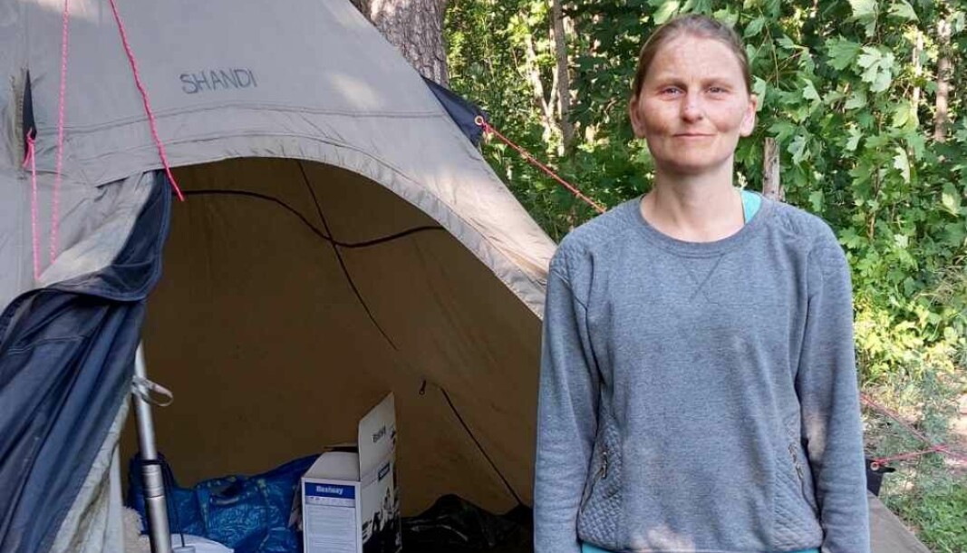 Shandi Olsen (40) har campet på Langøyene i mange, mange år. Det startet da hun var liten og hun og moren bodde her om somrene.