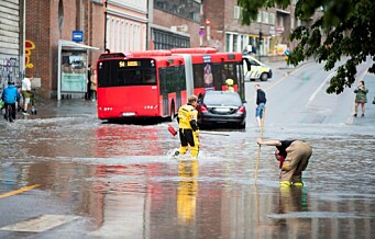 Advarer mot styrtregn i Oslo og på resten av Østlandet. Kan føre til problemer med overvann