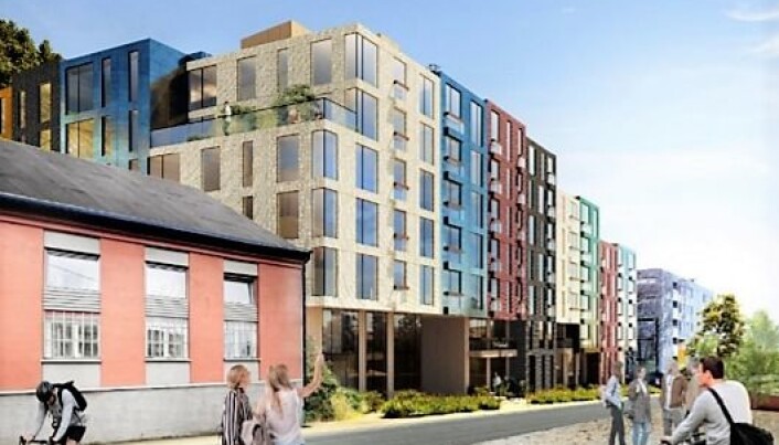 Slik ser utbyggerne for seg det foreslåtte leilighetsbygget i Konows gate 5. Slik ser utbyggerne for seg det foreslåtte leilighetsbygget i Konows gate 5.