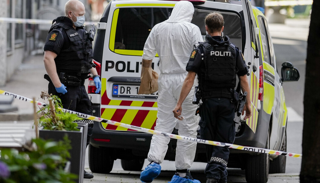 Det var i Tordenskiolds gate i Oslo sentrum at den siktede skjøt kameraten sin mandag ettermiddag. Mannen ble bekreftet omkommet mandag kveld. Foto: Fredrik Hagen / NTB Det var i Tordenskiolds gate i Oslo sentrum at den siktede skjøt kameraten sin mandag ettermiddag. Mannen ble bekreftet omkommet mandag kveld. Foto: Fredrik Hagen / NTB