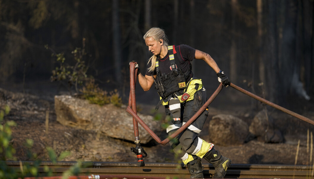 Det brenner i skog og kratt, og det har vært fare for at brannene sprer seg. Foto: Fredrik Hagen / NTB Det brenner i skog og kratt, og det har vært fare for at brannene sprer seg. Foto: Fredrik Hagen / NTB
