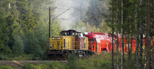 Gjøvikbanen åpnet etter skogbrann i Maridalen