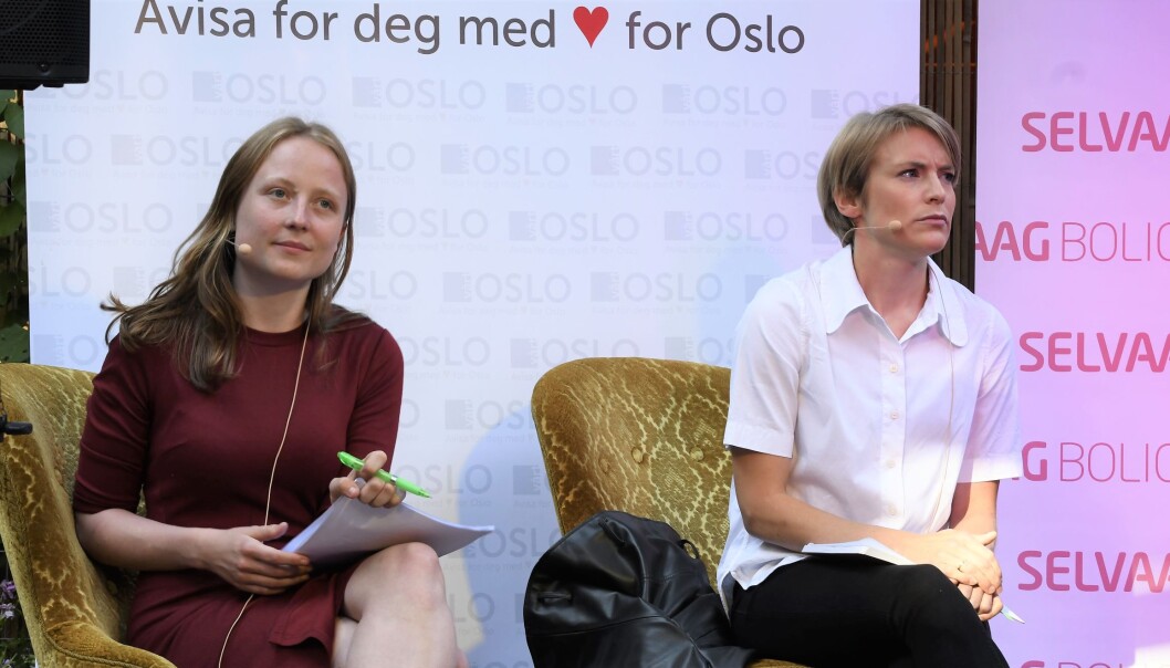 Arbeiderpartiets Agnes Nærland Viljugrein (t.v) og SVs Kari Elisabeth Kaski vil ha på plass en ny husleielov som taler leietakernes sak på en mye bedre måte enn i dag. Arbeiderpartiets Agnes Nærland Viljugrein (t.v) og SVs Kari Elisabeth Kaski vil ha på plass en ny husleielov som taler leietakernes sak på en mye bedre måte enn i dag.