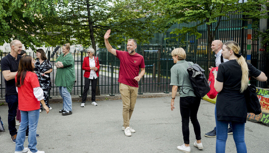 På Tøyen ønsket Audun Lysbakken og Oslo SV å vise frem suksessen med aktivitetsskolen på Tøyen skole. SV ønsker gratis SFO i hele landet. På Tøyen ønsket Audun Lysbakken og Oslo SV å vise frem suksessen med aktivitetsskolen på Tøyen skole. SV ønsker gratis SFO i hele landet.
