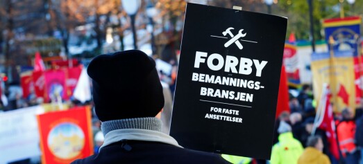 - LO i Oslo støtter streiken torsdag og vil avvikle bemanningsbransjen