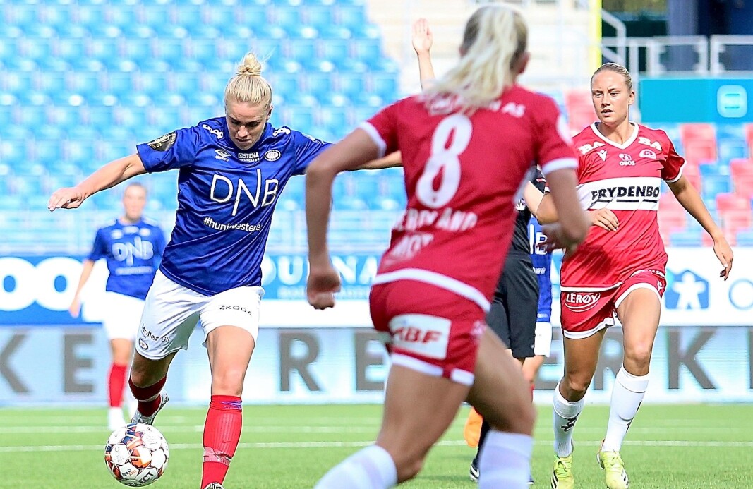 Elise Thorsnes misbrukte Vålerengas største sjanse i lørdagens kamp. Skuddet ble ikke godt nok.- Elise Thorsnes misbrukte Vålerengas største sjanse i lørdagens kamp. Skuddet ble ikke godt nok.-