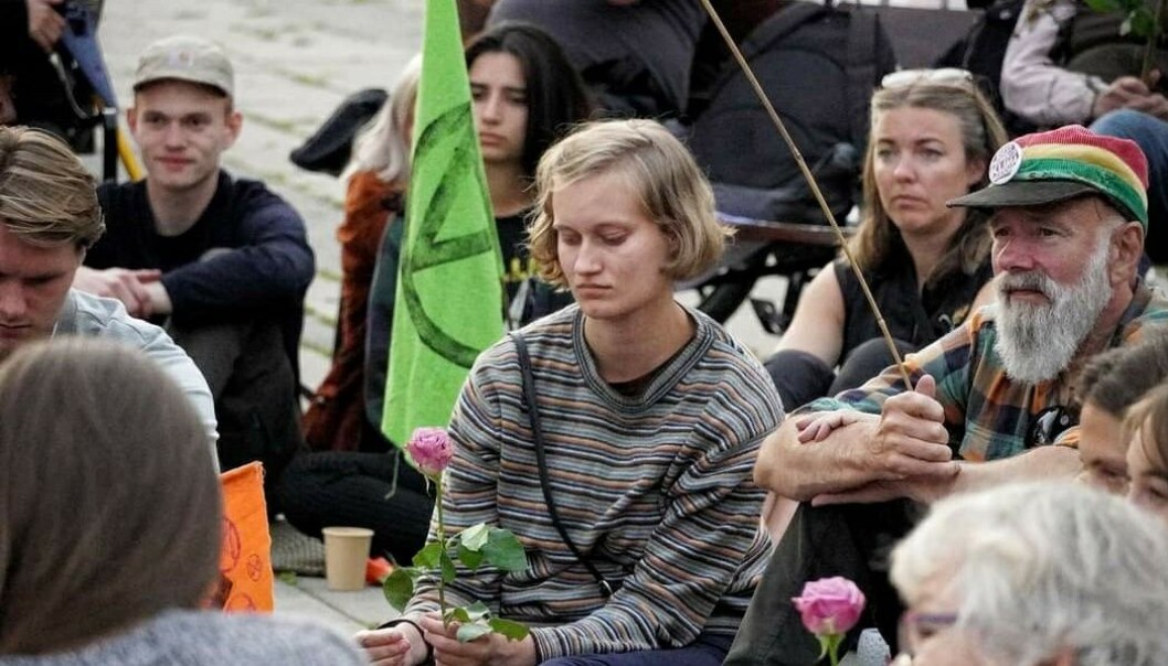 Fra XR sin avslutningsseremoni. Ved fontenen på Rådhusplassen Fra XR sin avslutningsseremoni. Ved fontenen på Rådhusplassen
