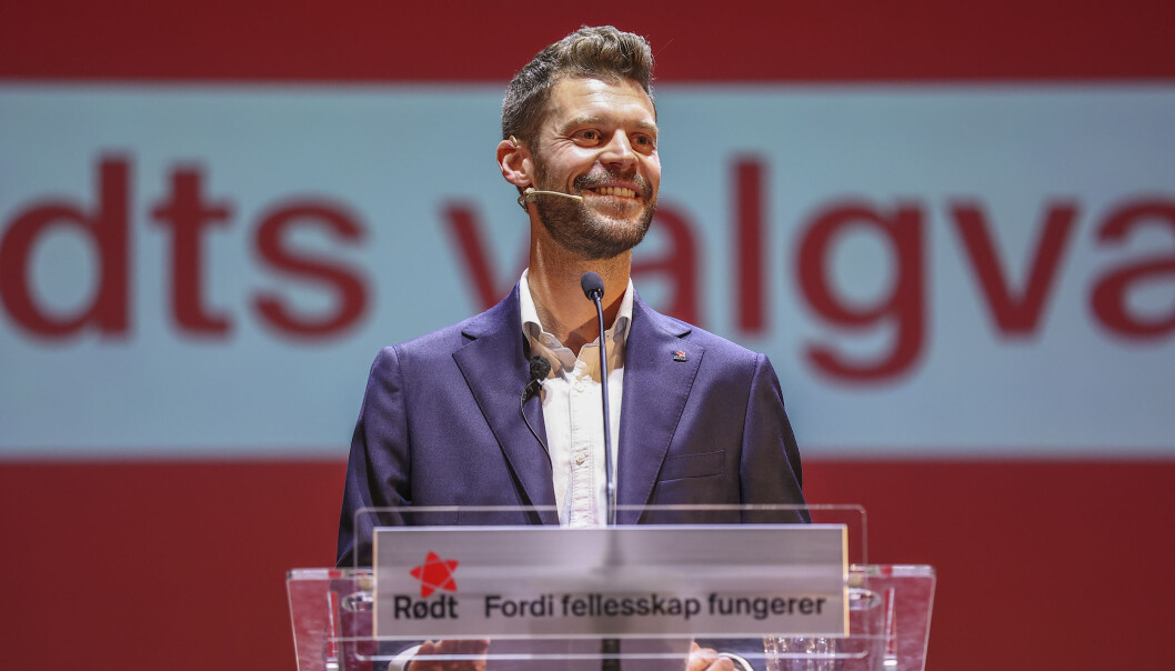 – Dette valget skal markere slutten på nyliberalismen, sier Rødt-leder Bjørnar Moxnes. – Dette valget skal markere slutten på nyliberalismen, sier Rødt-leder Bjørnar Moxnes.