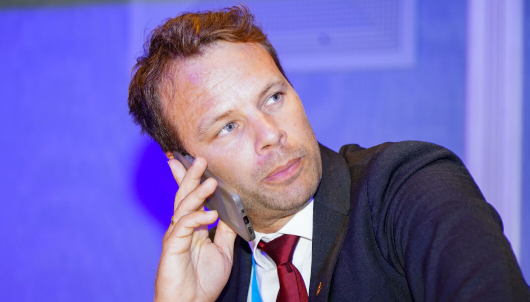 Oslo 20210913. Jon Helgheim på Fremskrittspartiets valgvake på Bristol ved stortingsvalget 2021.Foto: Terje Pedersen / NTB Oslo 20210913. Jon Helgheim på Fremskrittspartiets valgvake på Bristol ved stortingsvalget 2021.Foto: Terje Pedersen / NTB