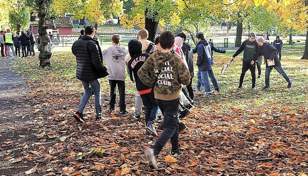 Elevene ved Sofienberg skole har tatt i bruk deler av Sofienbergparken i skolens friminutter. Elevene ved Sofienberg skole har tatt i bruk deler av Sofienbergparken i skolens friminutter.