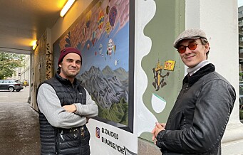 – Vi elsker farger! St. Hanshaugen har akkurat fått et kult nytt gatekunstverk