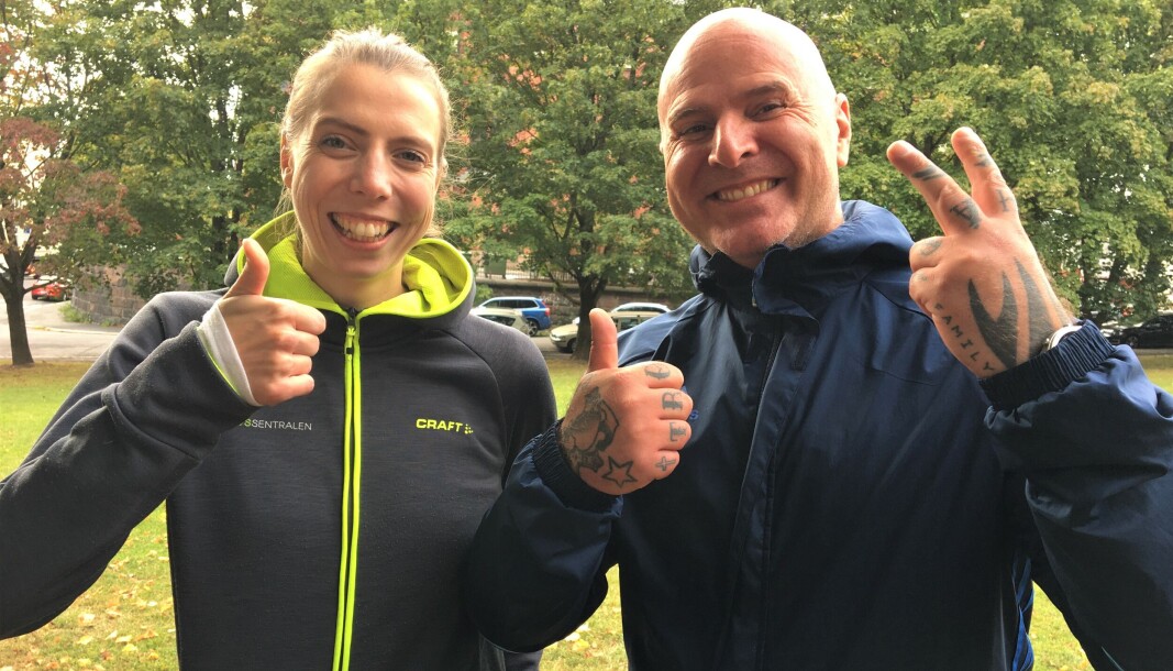 Fysioterapeut Julie Schiøtz Løken og erfaringskonsulent Vidar Matsson tar imot deg som sliter med rus, men som trenger å bevege kroppen og treffe noen andre mennesker. Fysioterapeut Julie Schiøtz Løken og erfaringskonsulent Vidar Matsson tar imot deg som sliter med rus, men som trenger å bevege kroppen og treffe noen andre mennesker.
