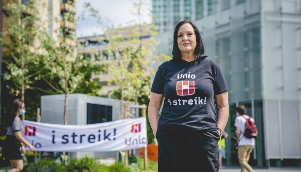 Forhandlingsleder Aina Skjefstad Andersen i Unio er skuffet over kjennelsen, men ikke overrasket over kjennelsen fra Rikslønnsnemnda. Forhandlingsleder Aina Skjefstad Andersen i Unio er skuffet over kjennelsen, men ikke overrasket over kjennelsen fra Rikslønnsnemnda.