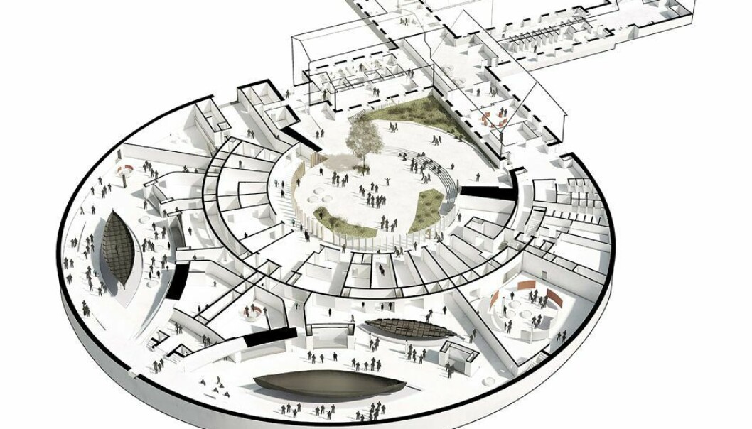 Det nye museet blir ca 13.000 m2, hvorav ca 5000 blir utstillingsgsareal. Det nye museet blir ca 13.000 m2, hvorav ca 5000 blir utstillingsgsareal.