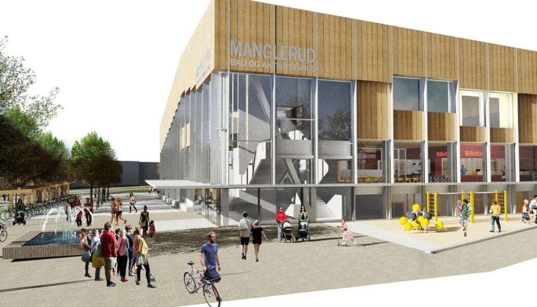 Manglerud bad og aktivitetshus blir en samlokalisering av et nytt folkebad. Manglerud bad og aktivitetshus blir en samlokalisering av et nytt folkebad.