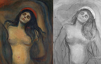 Skjult skisse oppdaget under overflaten på Edvard Munchs Madonna