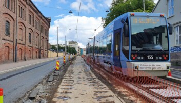 Sporveien oppgraderer trikkeskinnene i Sandakerveien. Trikkeprogrammet er i rute. Sporveien oppgraderer trikkeskinnene i Sandakerveien. Trikkeprogrammet er i rute.