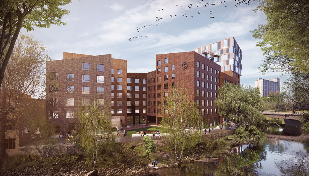 Rammesøknaden for 200 nye studentboliger ved Akerselva og Grünerbrua er sendt inn. Målet er at det skal bli den første utslippsfri byggeplassen for studentboliger. Rammesøknaden for 200 nye studentboliger ved Akerselva og Grünerbrua er sendt inn. Målet er at det skal bli den første utslippsfri byggeplassen for studentboliger.