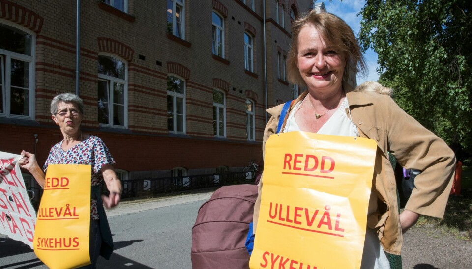 Leder for Redd Ullevål sykehus, Lene Haug og sykehusaktivist Maren Rismyhr.