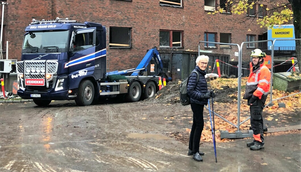 Nabo Helen Elisabeth Aschehoug (74) synes det er bra kommunen prioriterer et nytt sykehjem på Majorstuen.