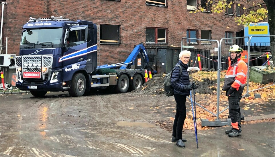 Nabo Helen Elisabeth Aschehoug (74) synes det er bra kommunen prioriterer et nytt sykehjem på Majorstuen.