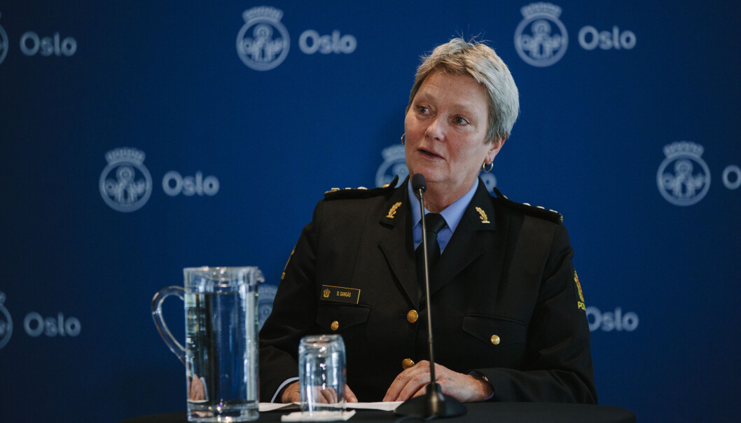 — Det har vært et bilde over en tid hvor vi ser at det er konfliktlinjer i kriminelle miljøer, sier politimester Beate Gangås om de mange skytingene i Oslo i høst. — Det har vært et bilde over en tid hvor vi ser at det er konfliktlinjer i kriminelle miljøer, sier politimester Beate Gangås om de mange skytingene i Oslo i høst.