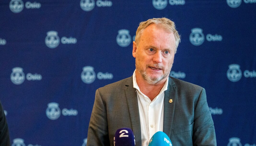 Byrådsleder Raymond Johansen holder pressekonferanse. Byrådsleder Raymond Johansen holder pressekonferanse.