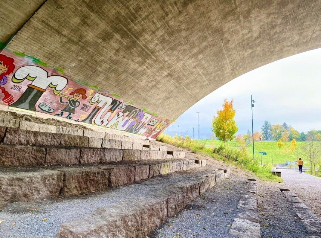 Under Trondheimsveien. Under Trondheimsveien.