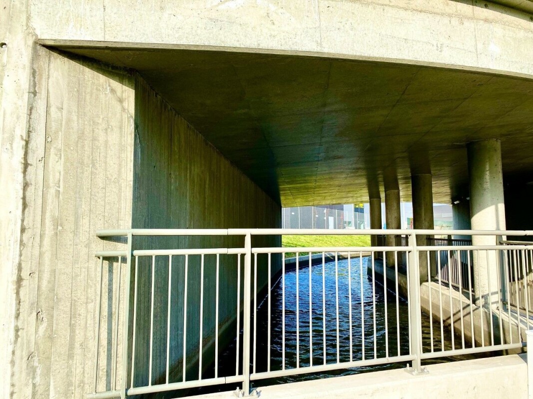 Alnaelva forsvinner ved Alnabruterminalen … Alnaelva forsvinner ved Alnabruterminalen …