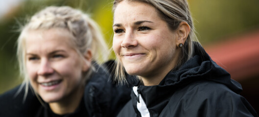 Andrine Hegerberg trener med Vålerenga