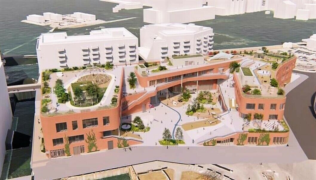 Den nye skolen i Bjørvika ser ut til å kunne åpne dørene for elevene høsten 2026. Tre år etter den var planlagt åpnet. Den nye skolen i Bjørvika ser ut til å kunne åpne dørene for elevene høsten 2026. Tre år etter den var planlagt åpnet.