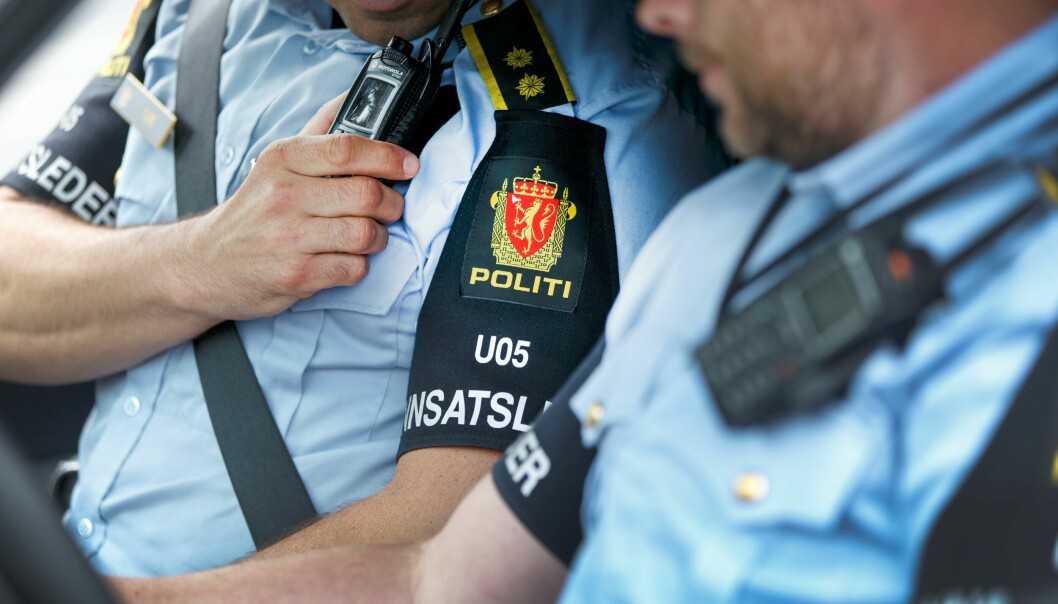 Politiet måtte rykke ut til krysset Trondheimsveien og Sofienberggata søndag kveld.