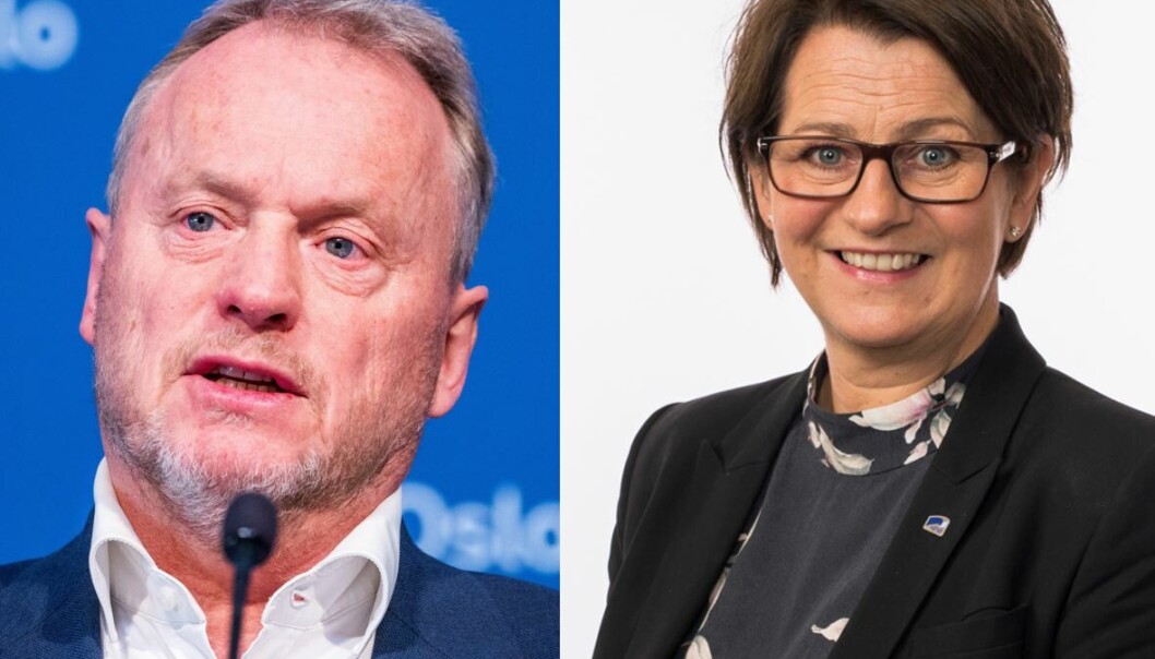 Byrådsleder Raymond Johansen (Ap) anklager Høyres Tone Wilhelmsen Trøen for å hausse opp stemningen når partiet etterlyser nasjonale koronatiltak. Byrådsleder Raymond Johansen (Ap) anklager Høyres Tone Wilhelmsen Trøen for å hausse opp stemningen når partiet etterlyser nasjonale koronatiltak.