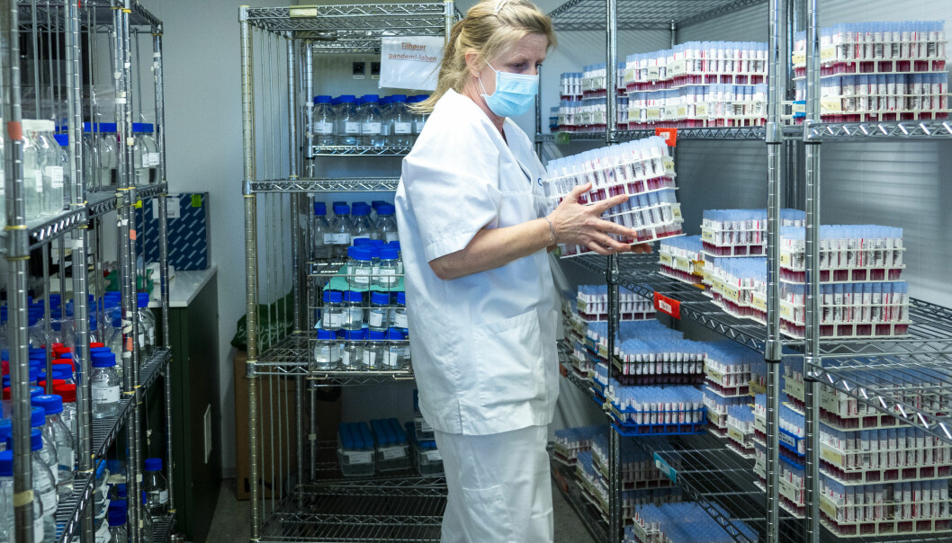 Bioingeniør Line Andresen har vært med å teste 39 positive omikron-prøver