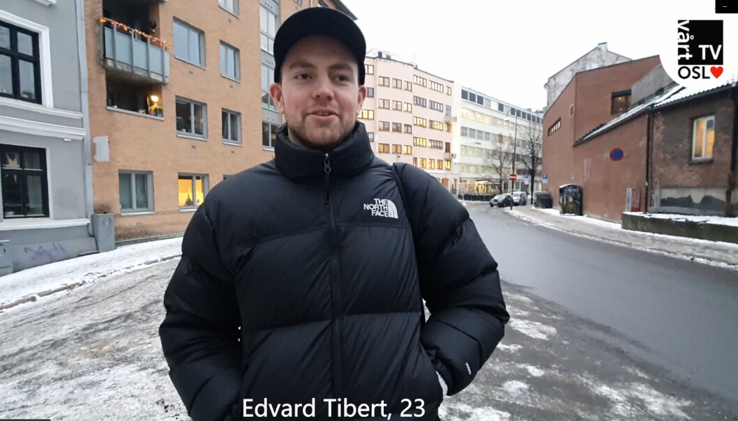 Studenten Edvard Tibert (23) merker godt de høye utgiftene til leie og strøm i Oslo. Studenten Edvard Tibert (23) merker godt de høye utgiftene til leie og strøm i Oslo.