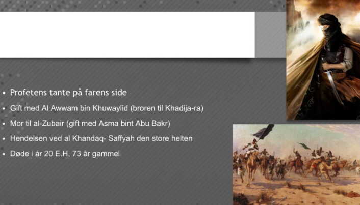 Profetens egen tante var en tøff kriger. Profetens egen tante var en tøff kriger.