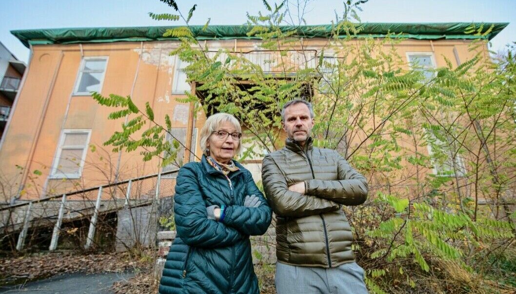Ble aldri hørt: I 2019 nærmest tryglet Andrea Gaarder og Per Gunnar Dahl om at Oslo kommune skulle ta ansvar for Villa Sorgenfri. Nå er det for sent - den vernede bygningen har forfalt så mye at den må rives.