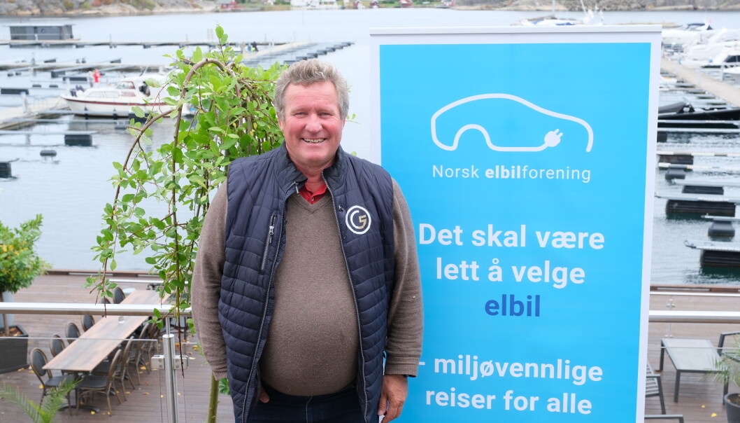 Per Maltun, i Elbilforeningen, jubler over elbilrekord i 2021. Per Maltun, i Elbilforeningen, jubler over elbilrekord i 2021.