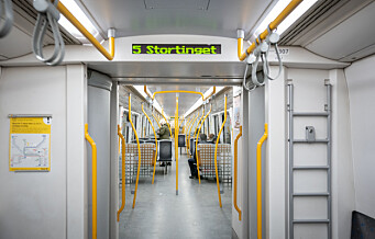 T-banen gjennom Oslo sentrum stenges på kveldstid i sju uker