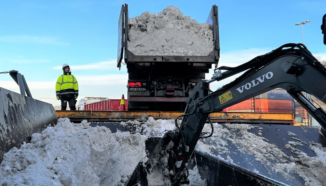 Snøsmelteanlegget har allerede smeltet nesten like mye snø som hele forrige vintersesong. Snøsmelteanlegget har allerede smeltet nesten like mye snø som hele forrige vintersesong.