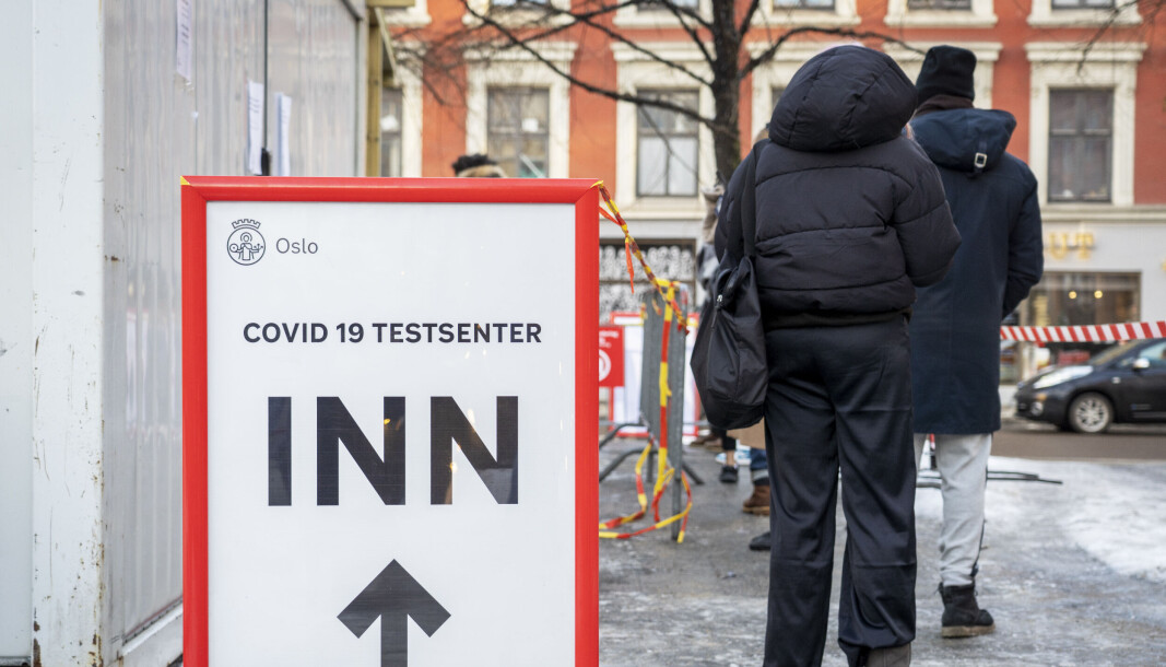 Koronatesting på Grønlands torg. Koronatesting på Grønlands torg.
